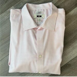 Joseph Abboud Light Pink Gingham Dress Shirt